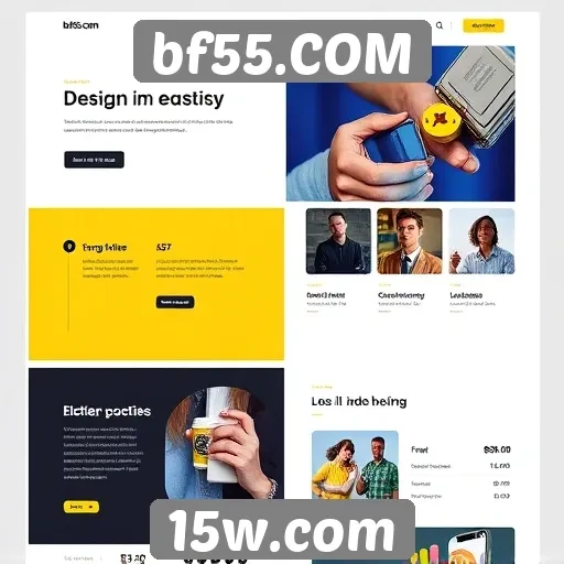 Evolução do design e usabilidade em bf55.COM